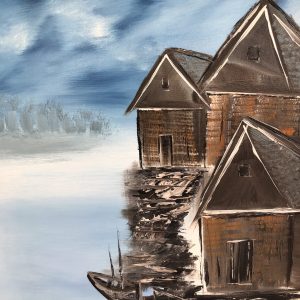 כפר דייגים| שמן על קנבס | 70X50