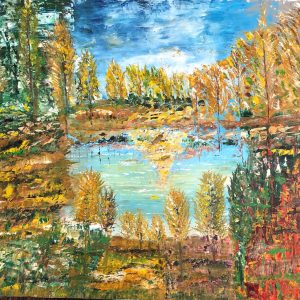 נוף צהוב| שמן על קנבס | 90X60