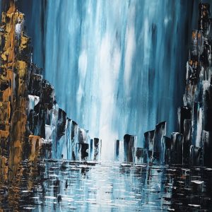 גשם| אקריליק על קנבס | 100X80