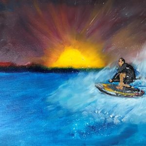 גיל הגולש | אקריליק על קנבס | 30X60
