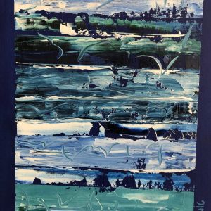 שכבות של מים | שמן  על בד | 30X40