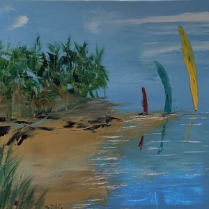 אגם | שמן על קנבס | 60X40