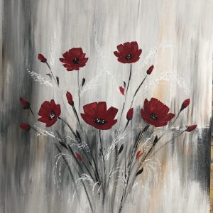 כלניות | שמן על קנבס | 50X70