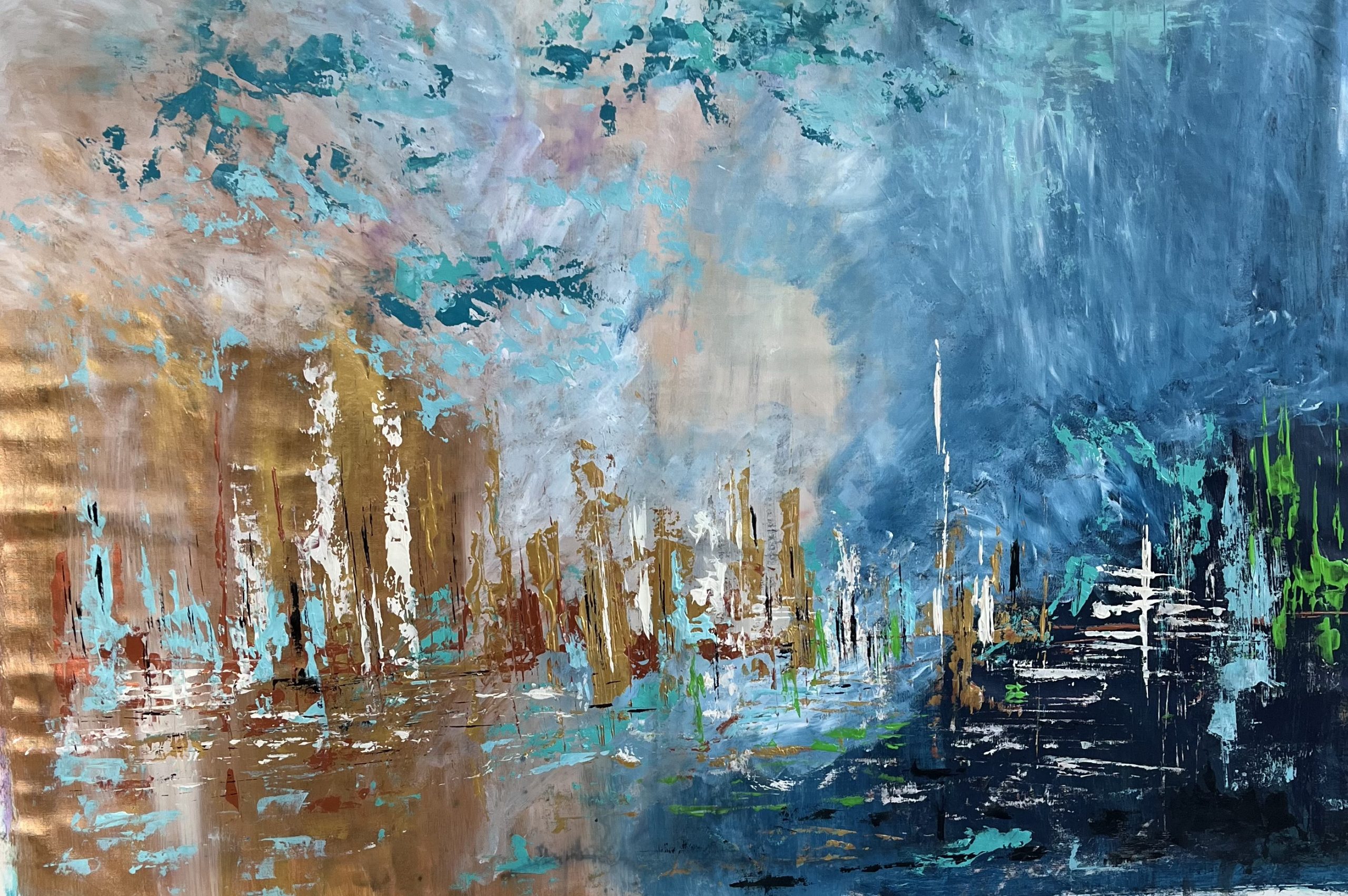 אבסטרקט - אקריליק על בד / 145X100