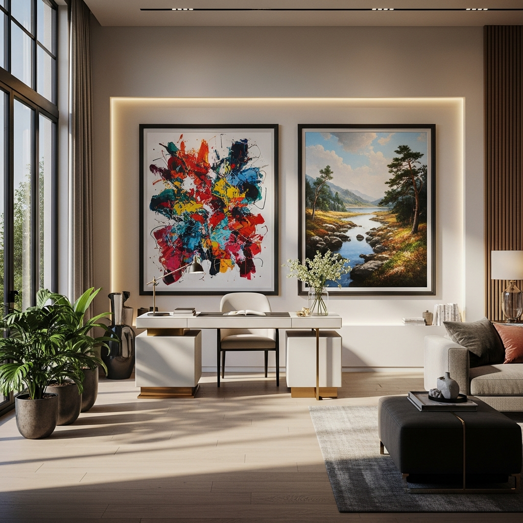 אבסטרקט או ריאליסטי? כך תתאימו את סגנון הציור לחלל הבית או המשרד שלכם